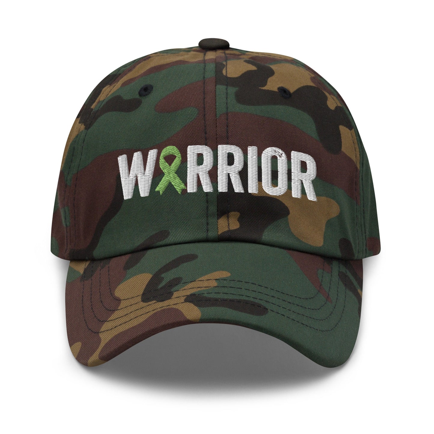 Lymphoma Warrior Hat with Green Ribbon Color | Lymphoma Awareness Baseball Cap