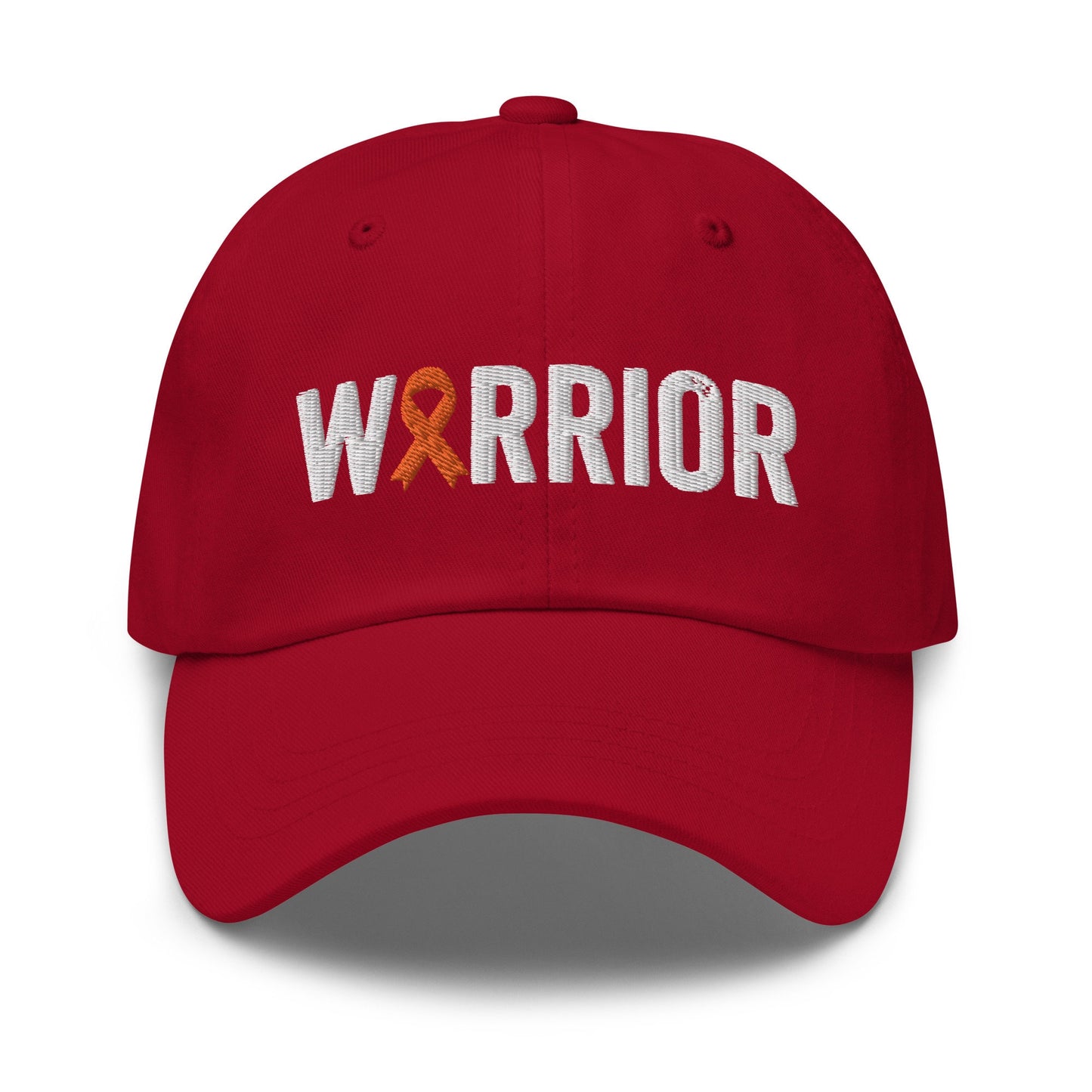 Childhood Cancer Warrior Hat with Orange Cancer Ribbon Color | Childhood Cancer Awareness Baseball Cap