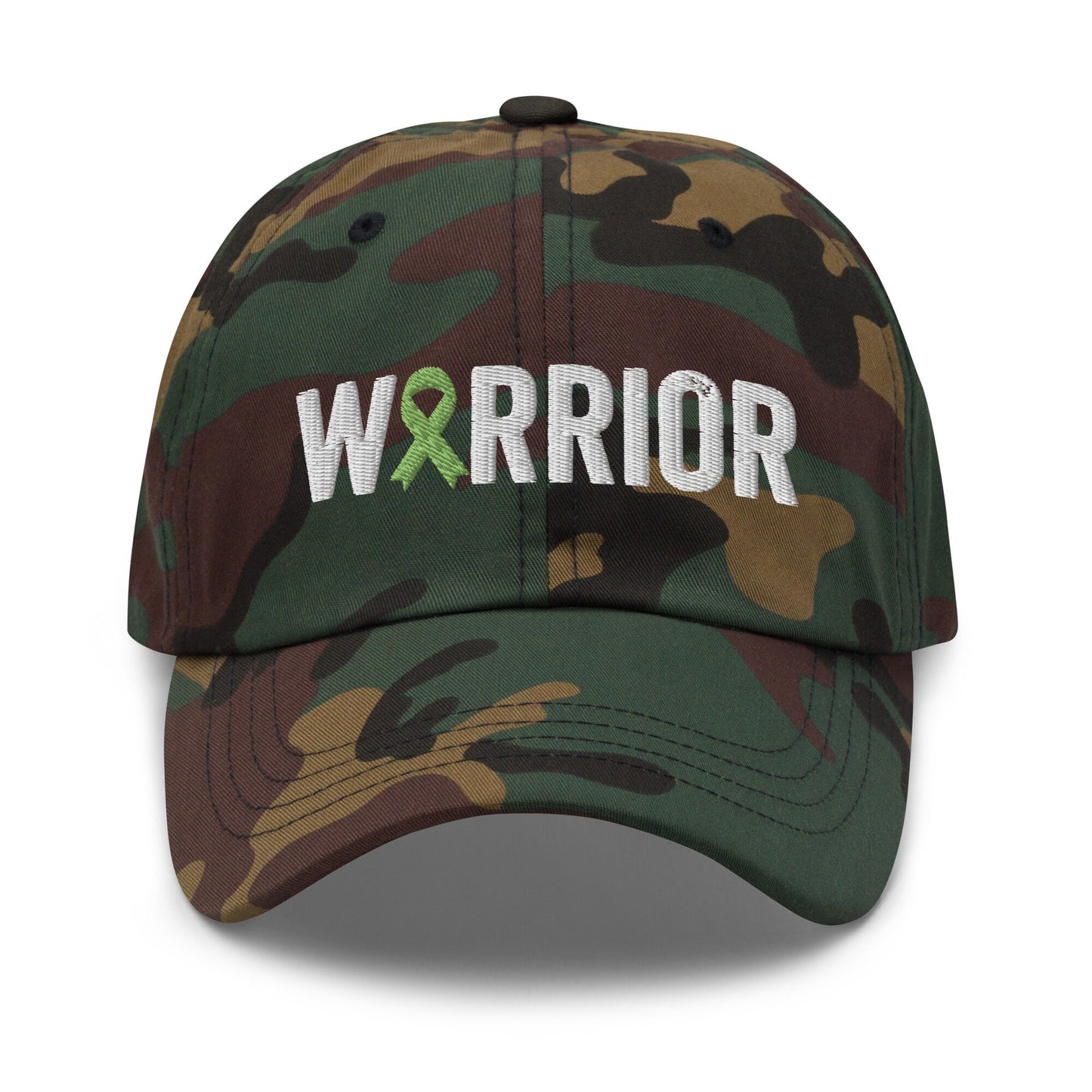Mental Health Warrior Hat with Green Ribbon Color | Mental Health Awareness Baseball Cap