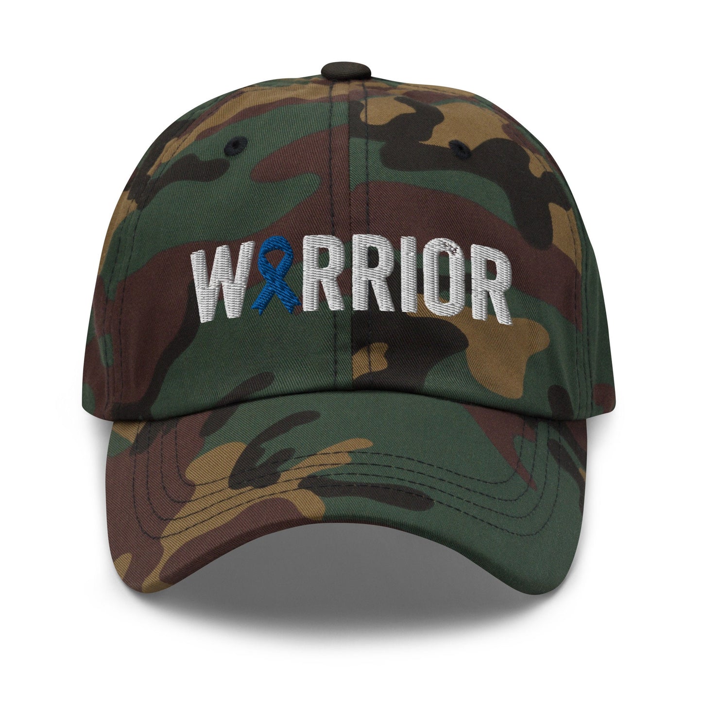 Diabetes Warrior Hat with Blue Ribbon Color | Diabetes Awareness Baseball Cap