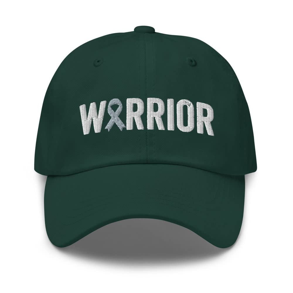 Parkinson’s Warrior Hat with Gray Cancer Ribbon Color | Parkinson’s Awareness Baseball Cap