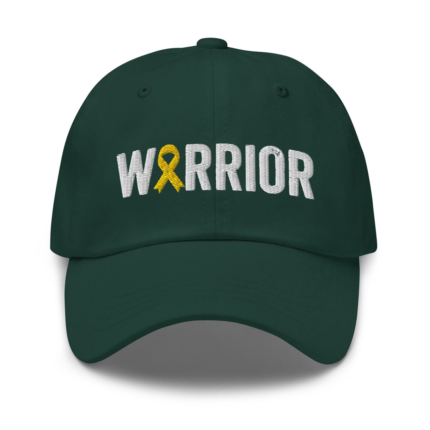 Sarcoma Cancer Warrior Hat with Yellow Bone Cancer Ribbon Color | Sarcoma Cancer Awareness Baseball Cap