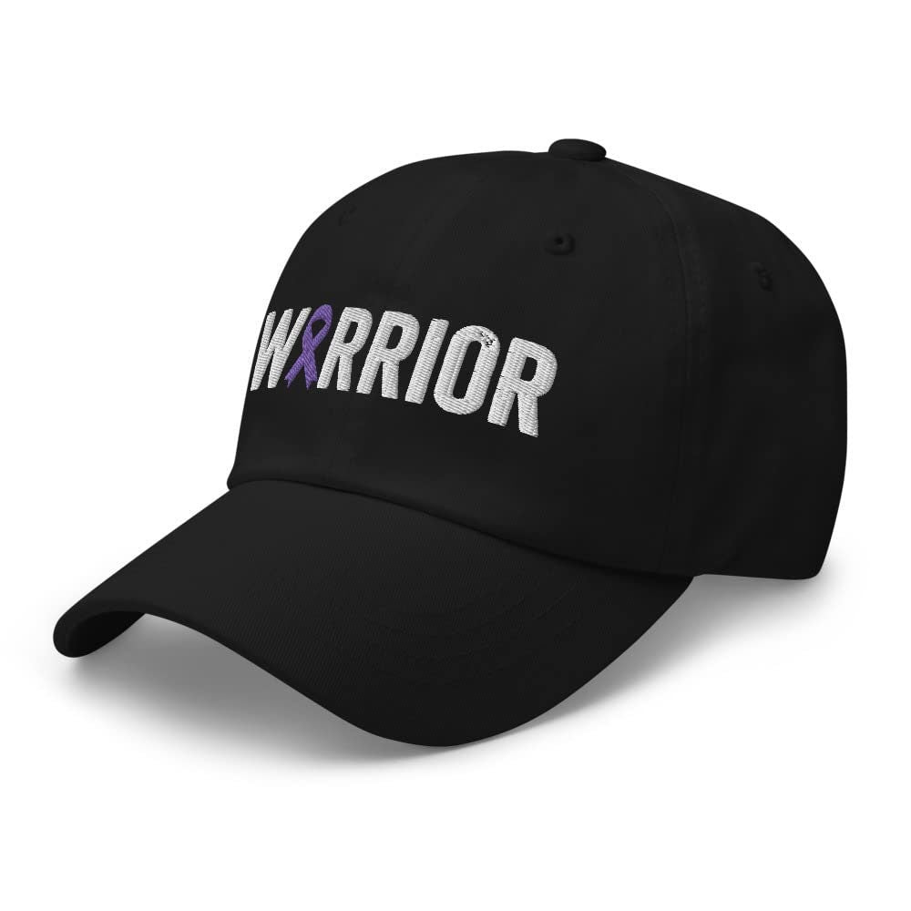 Esophageal Cancer Warrior Hat with Periwinkle Cancer Ribbon Color | Esophageal Cancer Awareness Baseball Cap