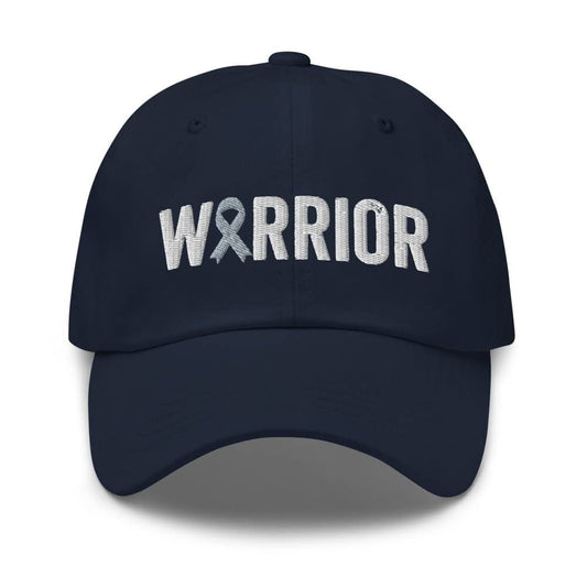 Parkinson’s Warrior Hat with Gray Cancer Ribbon Color | Parkinson’s Awareness Baseball Cap