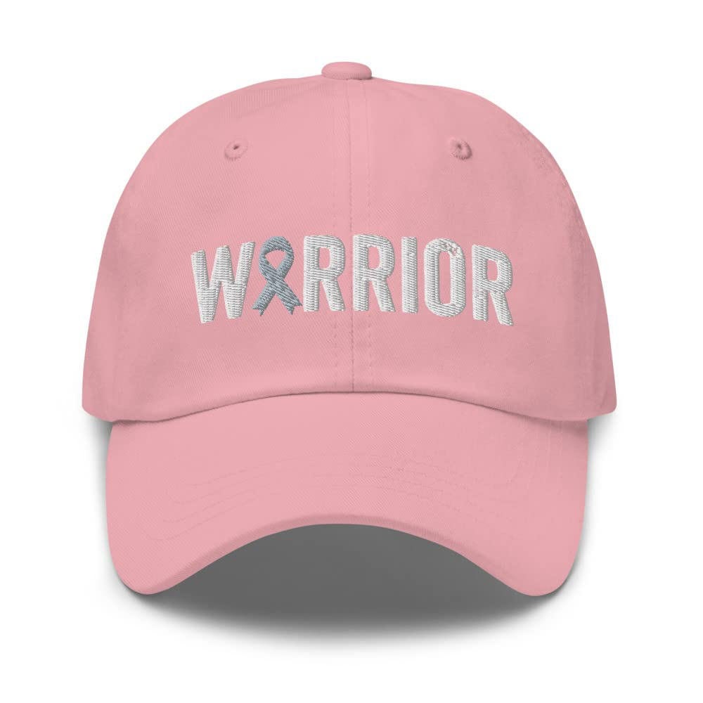 Parkinson’s Warrior Hat with Gray Cancer Ribbon Color | Parkinson’s Awareness Baseball Cap