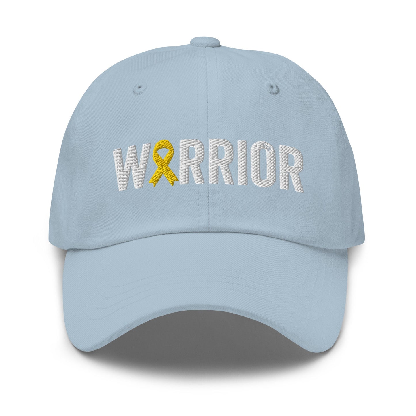 Sarcoma Cancer Warrior Hat with Yellow Bone Cancer Ribbon Color | Sarcoma Cancer Awareness Baseball Cap