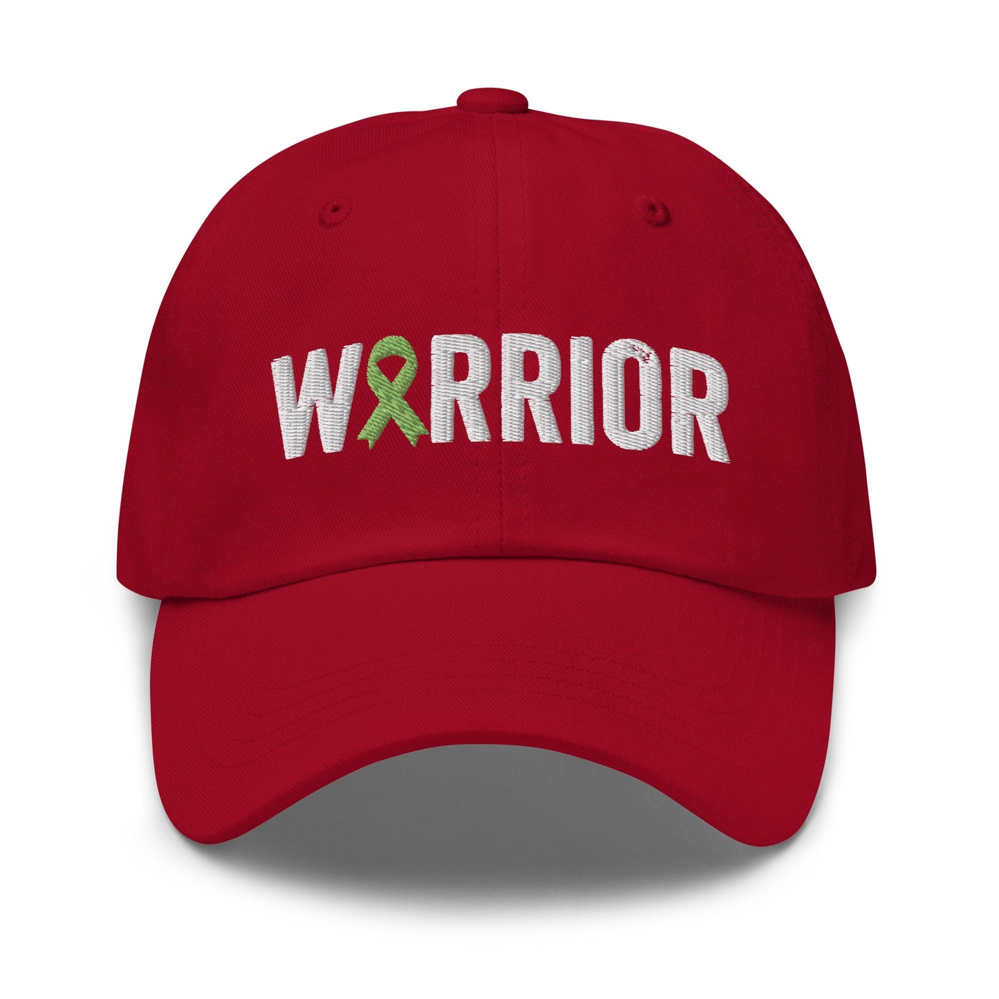 Gallbladder Cancer Warrior Hat with Green Cancer Ribbon Color | Gallbladder Cancer Awareness Baseball Cap
