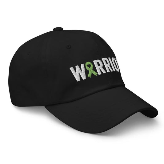 Gallbladder Cancer Warrior Hat with Green Cancer Ribbon Color | Gallbladder Cancer Awareness Baseball Cap