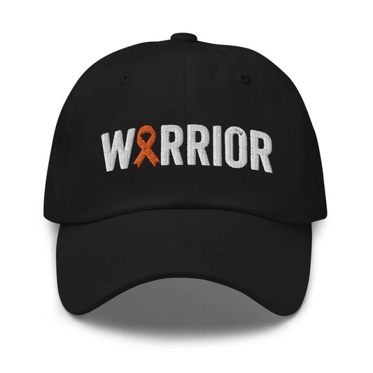 Childhood Cancer Warrior Hat with Orange Cancer Ribbon Color | Childhood Cancer Awareness Baseball Cap