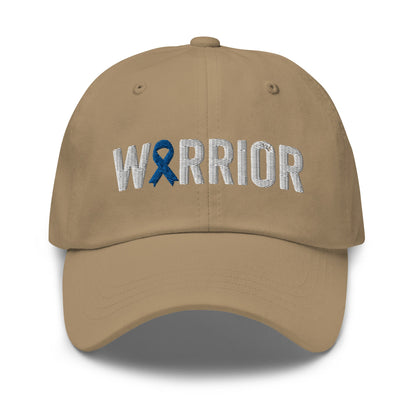 Diabetes Warrior Hat with Blue Ribbon Color | Diabetes Awareness Baseball Cap