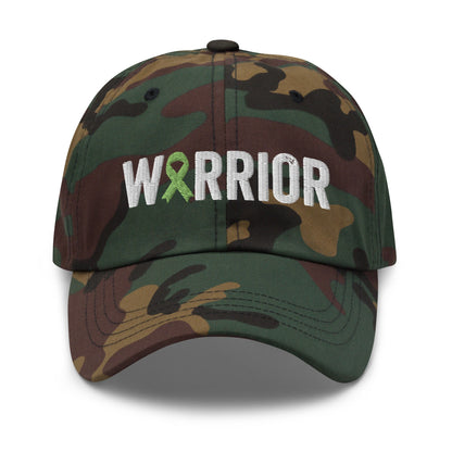 Lymphoma Warrior Hat with Green Ribbon Color | Lymphoma Awareness Baseball Cap