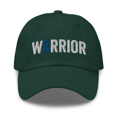 Diabetes Warrior Hat with Blue Ribbon Color | Diabetes Awareness Baseball Cap