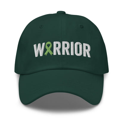 Mental Health Warrior Hat with Green Ribbon Color | Mental Health Awareness Baseball Cap