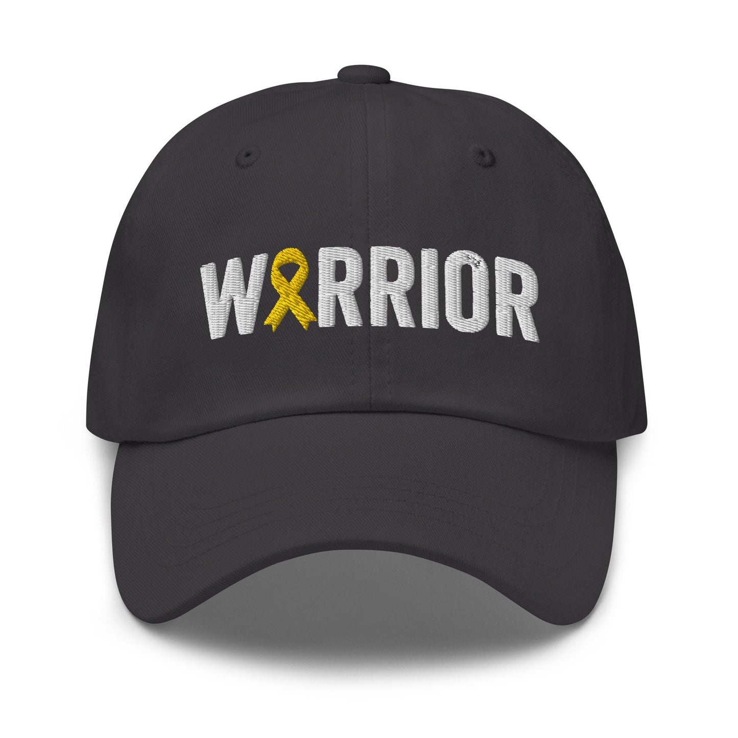 Sarcoma Cancer Warrior Hat with Yellow Bone Cancer Ribbon Color | Sarcoma Cancer Awareness Baseball Cap