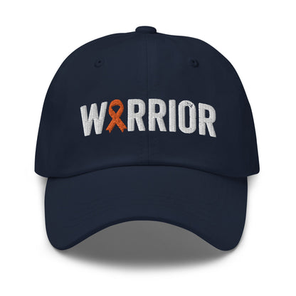 Childhood Cancer Warrior Hat with Orange Cancer Ribbon Color | Childhood Cancer Awareness Baseball Cap