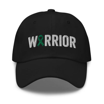 Liver Cancer Warrior Hat with Green Cancer Ribbon Color | Liver Cancer Awareness Baseball Cap