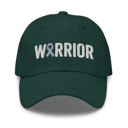 Parkinson’s Warrior Hat with Gray Cancer Ribbon Color | Parkinson’s Awareness Baseball Cap
