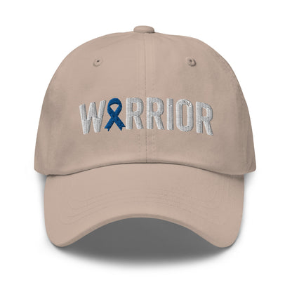 Diabetes Warrior Hat with Blue Ribbon Color | Diabetes Awareness Baseball Cap