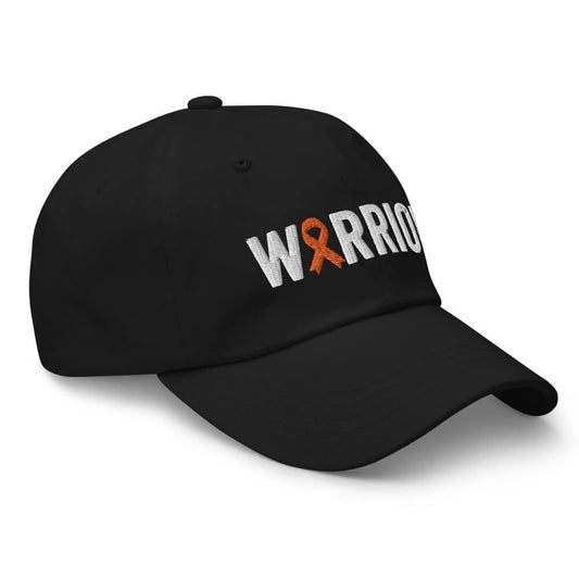 Childhood Cancer Warrior Hat with Orange Cancer Ribbon Color | Childhood Cancer Awareness Baseball Cap