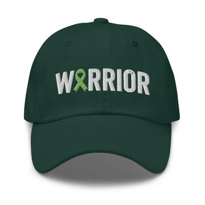 Lymphoma Warrior Hat with Green Ribbon Color | Lymphoma Awareness Baseball Cap