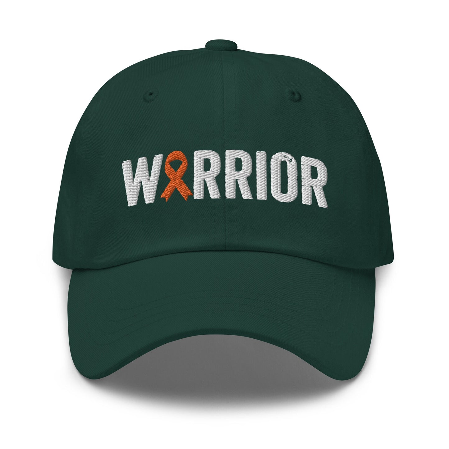 Childhood Cancer Warrior Hat with Orange Cancer Ribbon Color | Childhood Cancer Awareness Baseball Cap