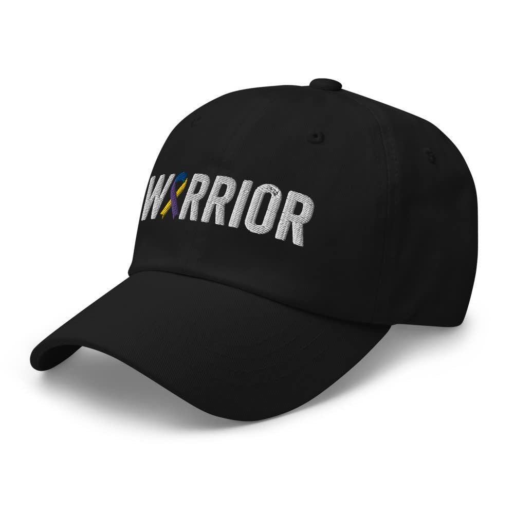 Bladder Cancer Warrior Hat with Cancer Ribbon Color | Bladder Cancer Awareness Baseball Cap